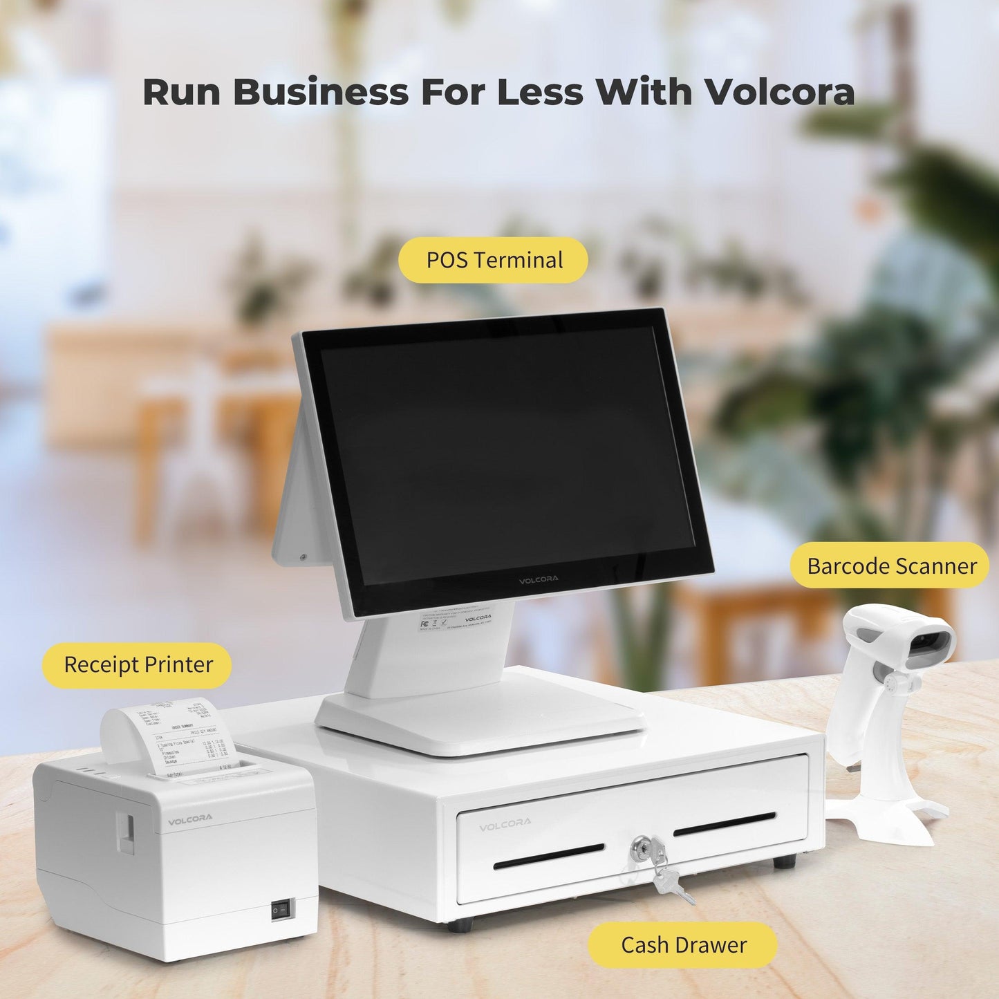 Volcora Performance 80mm Thermal Receipt Printer USB/WiFi - V-WLRP5 Series - Not Square Compatible