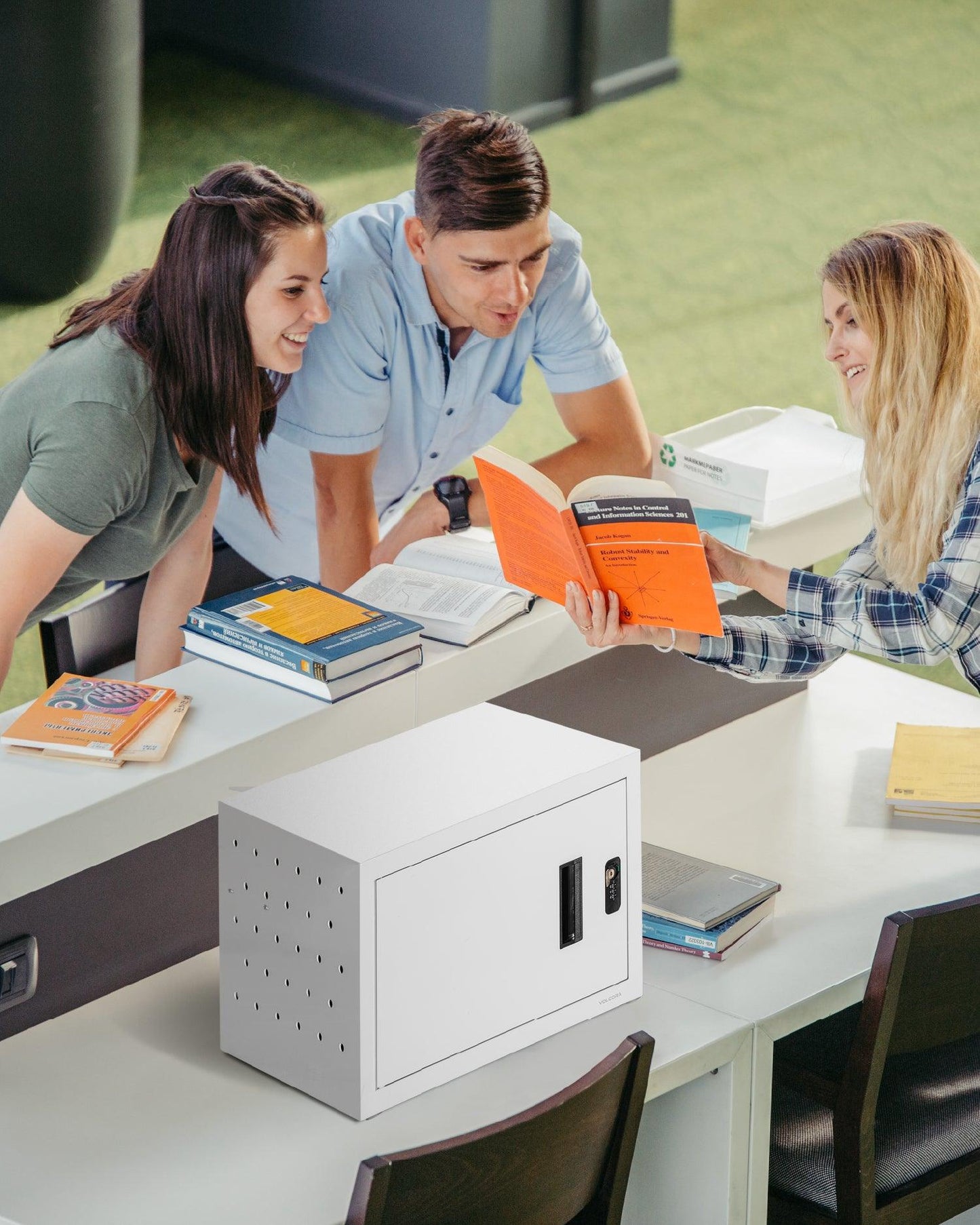 12 Device Charging & Storage Cabinet with Combination Lock