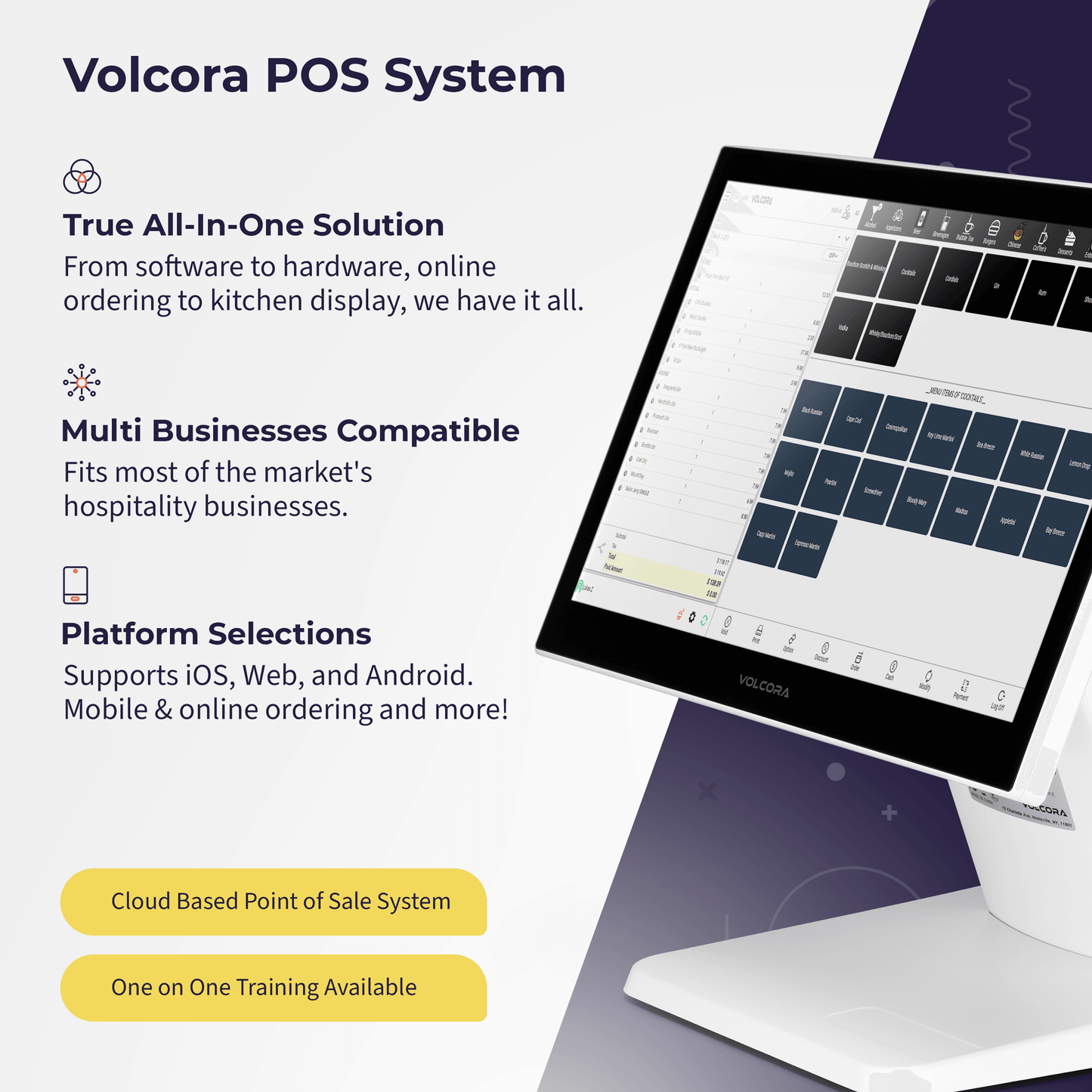 Volcora Point-of-Sale Terminal - Android 11 Terminal