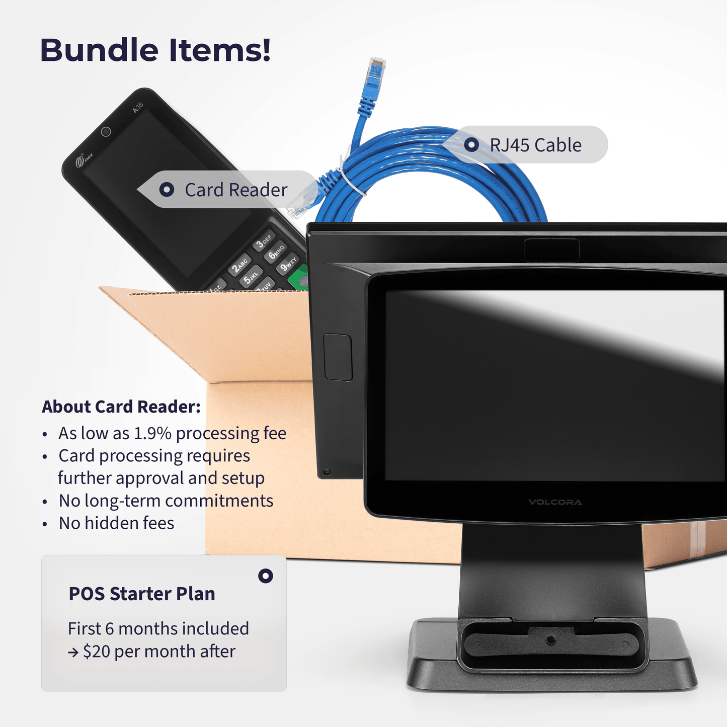 Volcora Point-of-Sale Terminal - Android 11 Terminal
