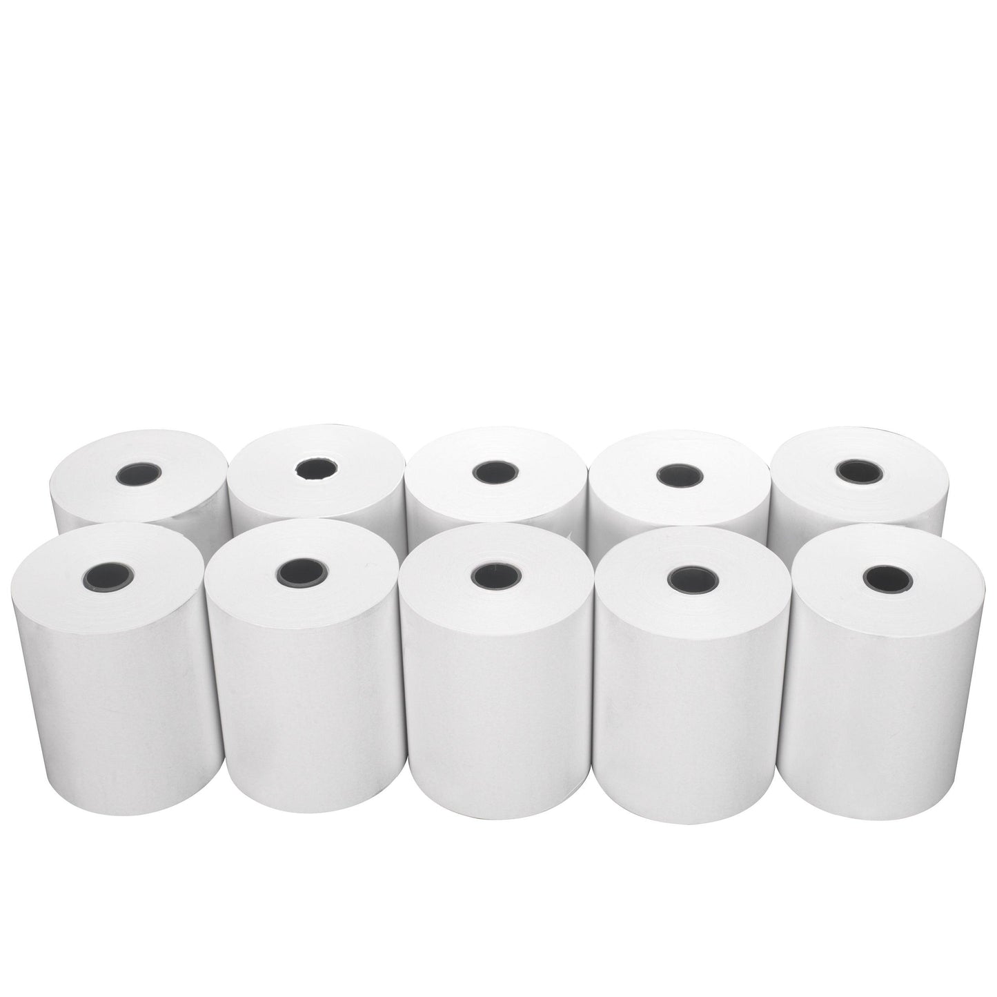 3 1/8" x 220' Thermal Paper Rolls, White - 10 Rolls