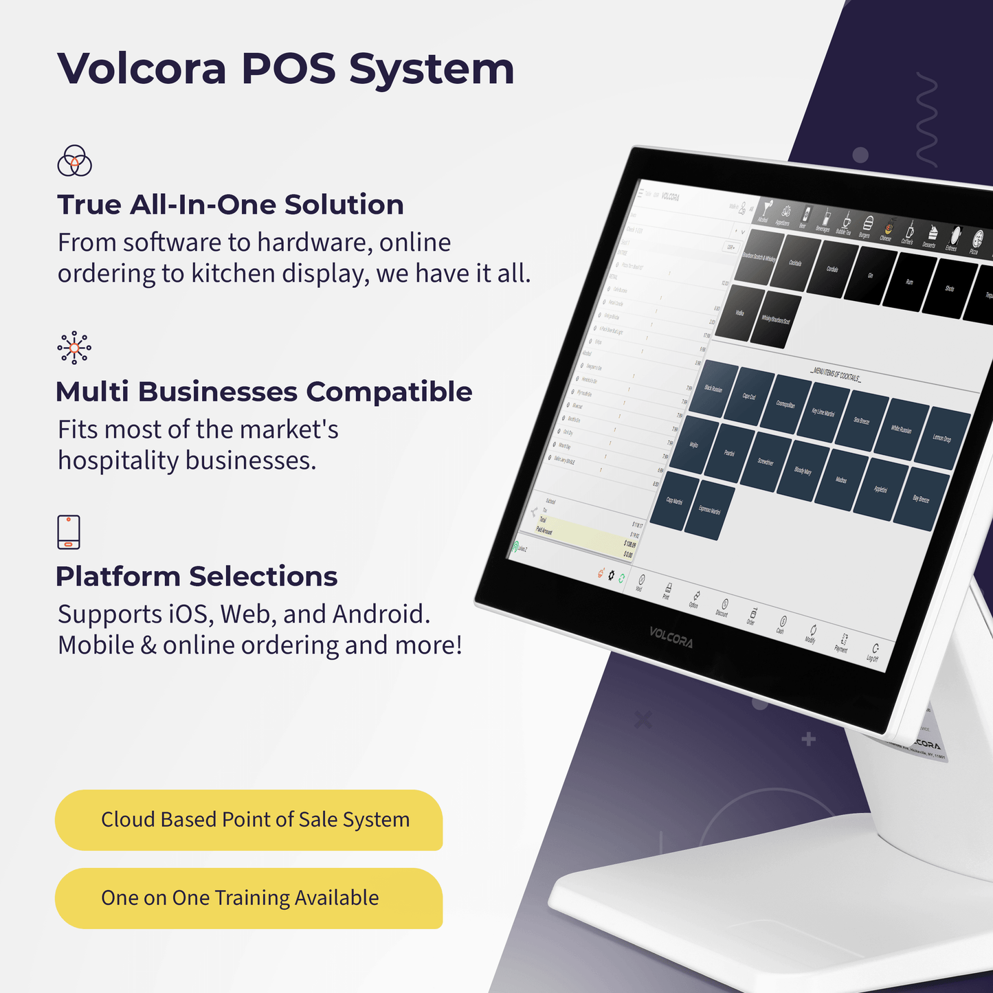 Volcora Point-of-Sale Terminal - Android 11 Terminal