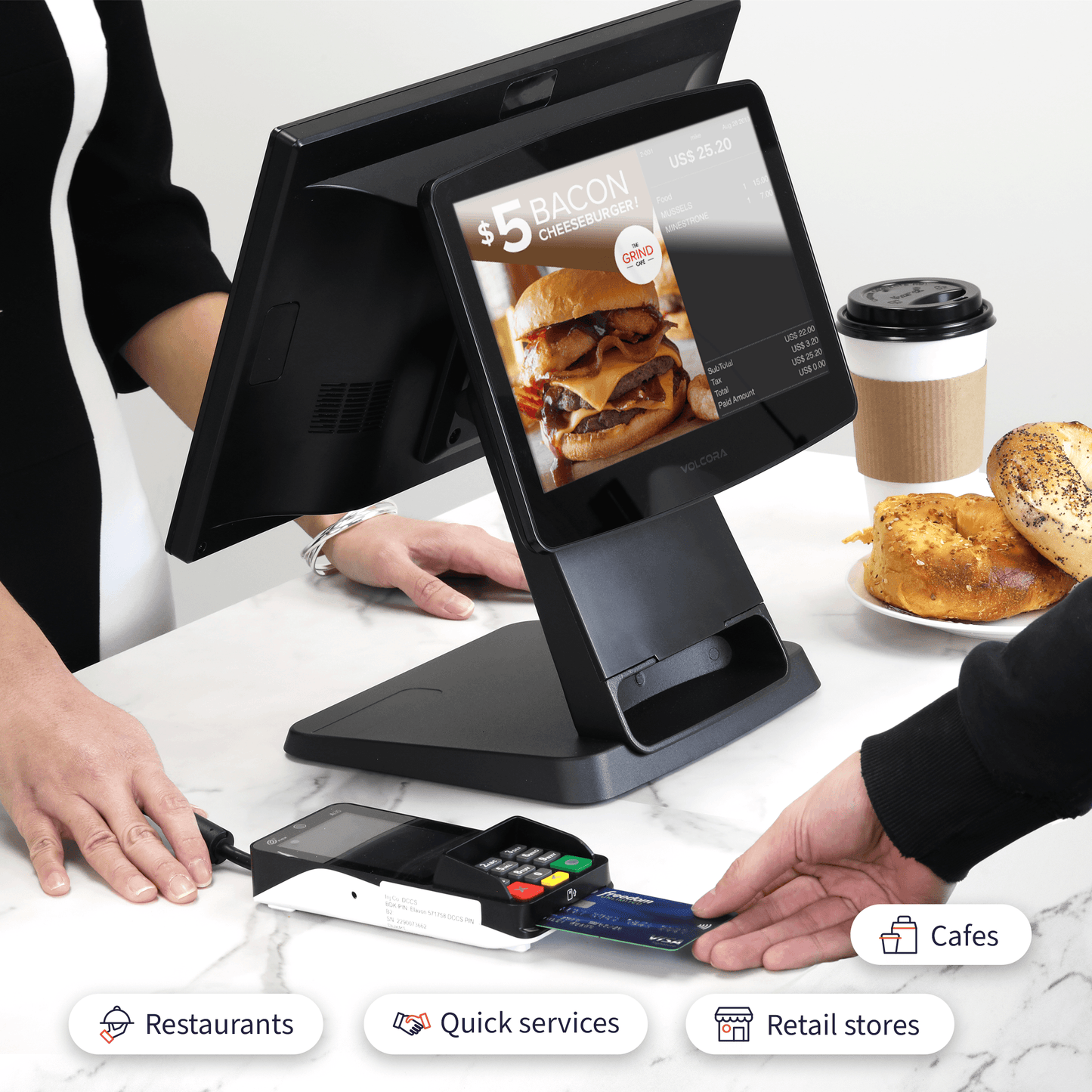 Volcora Point-of-Sale Terminal - Android 11 Terminal