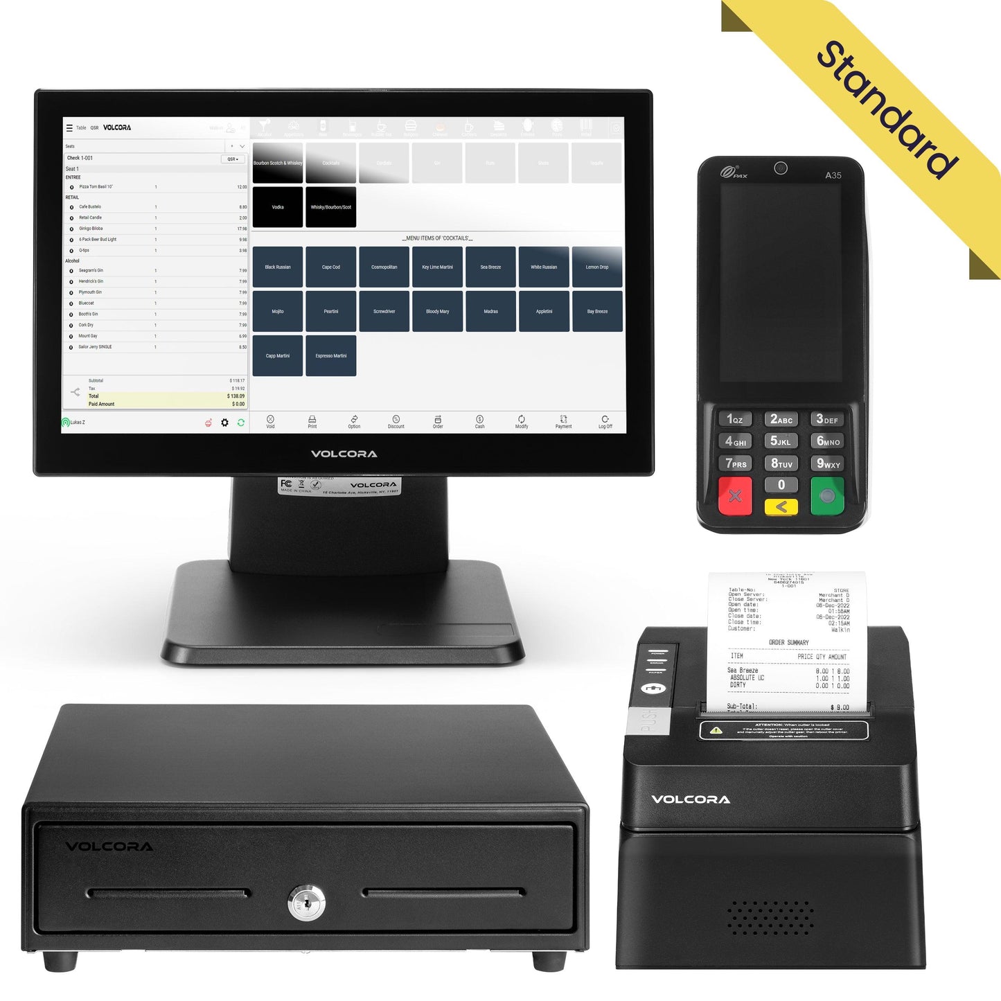 Volcora Point-of-Sale Terminal - Android 11 Terminal