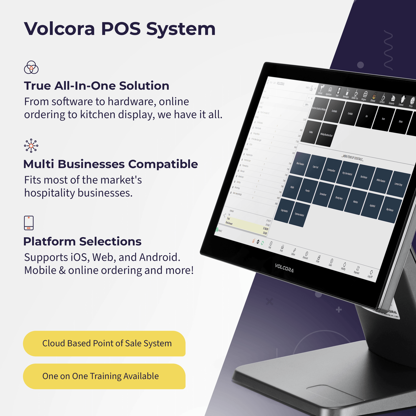 Volcora Point-of-Sale Terminal - Android 11 Terminal