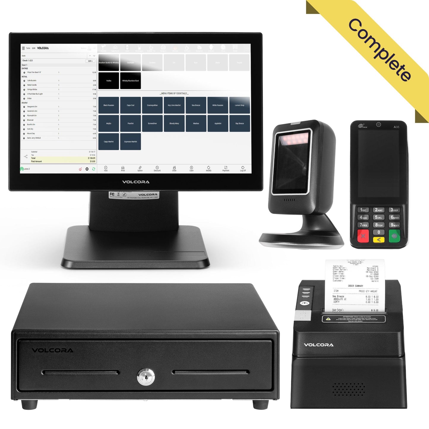 Volcora Point-of-Sale Terminal - Android 11 Terminal