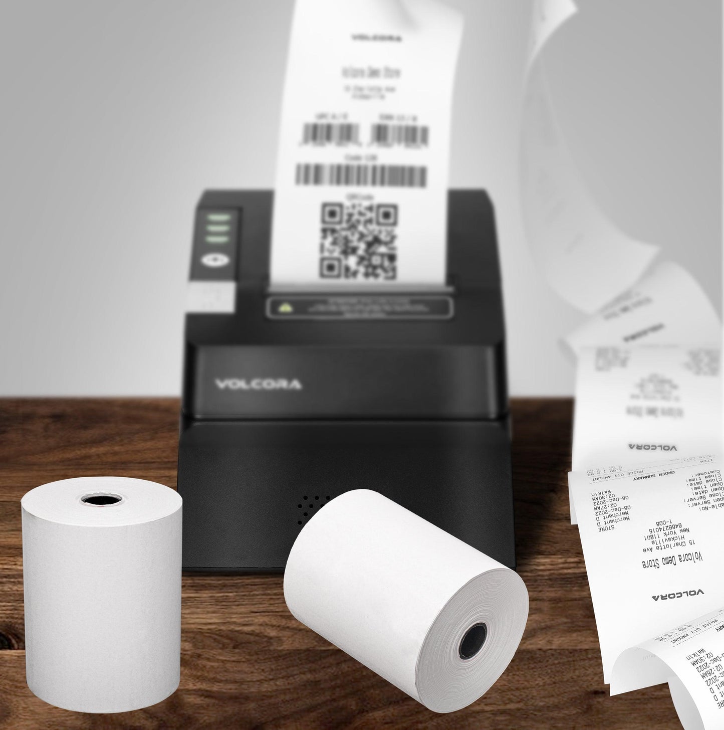3 1/8" x 220' Thermal Paper Rolls, White - 10 Rolls