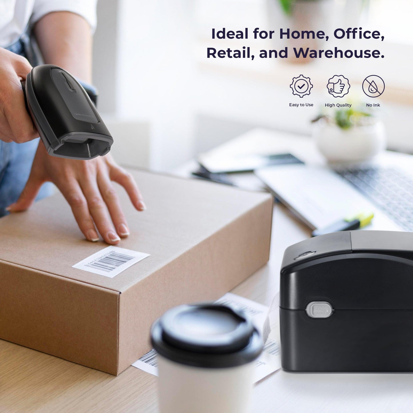 High Speed 4" Thermal Label Printer - V-LBPTZ Series - USB/Ethernet
