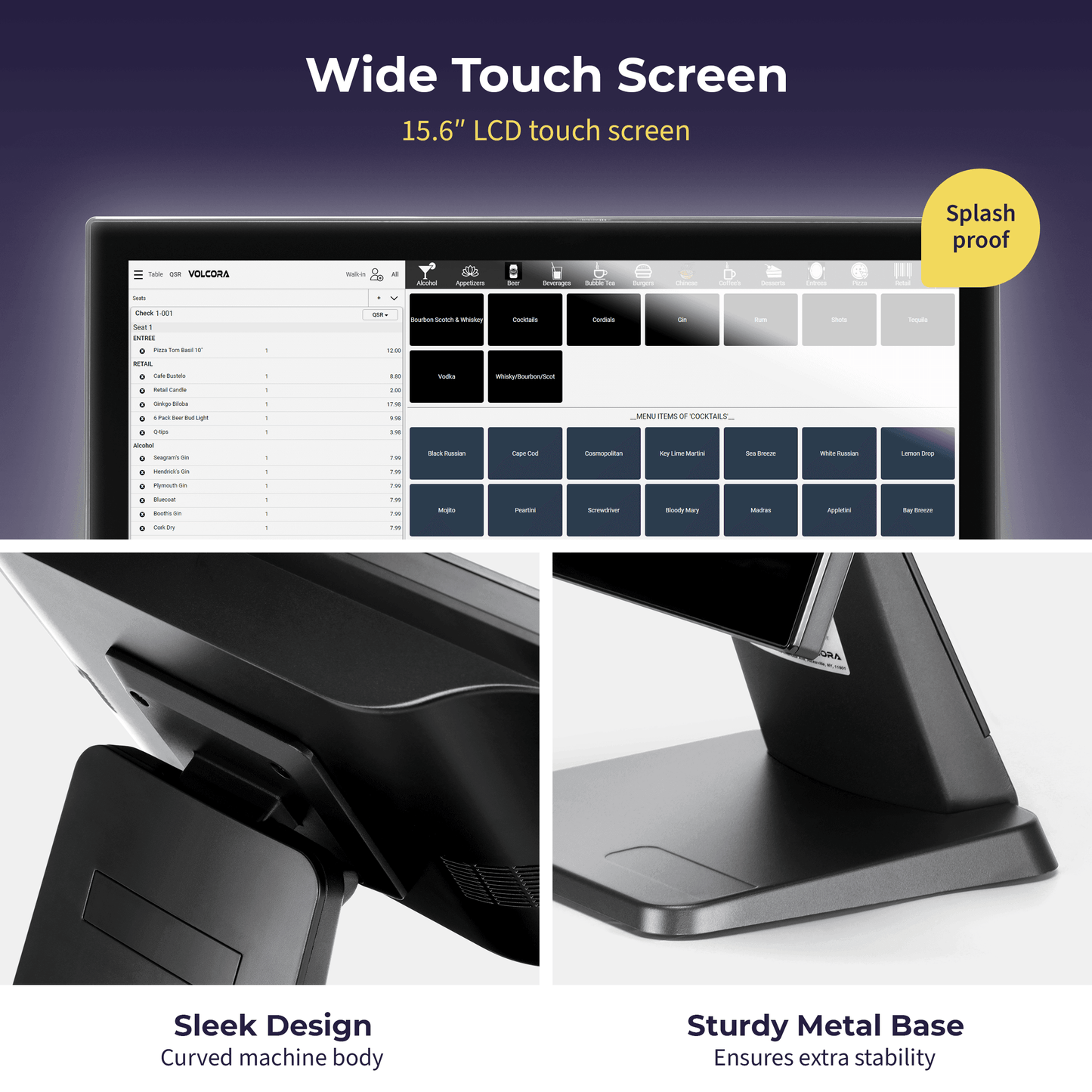 Volcora Point-of-Sale Terminal - Windows 11 Professional - Intel Core i5 Processor