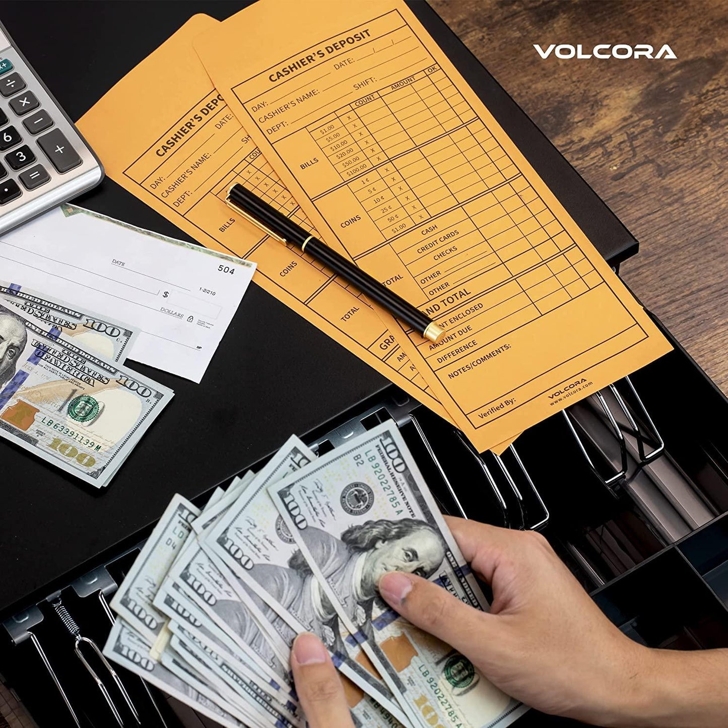 Cashier Envelopes for Cash Deposit Drop and Money Reporting