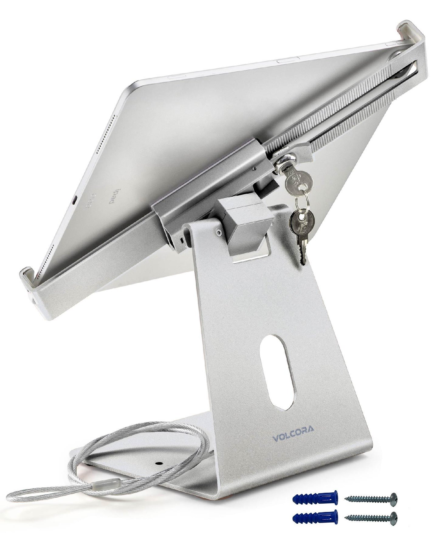 Anti-Theft Lockable iPad/Tablet Stand with Cable Lock
