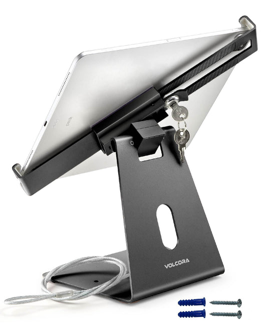 Anti-Theft Lockable iPad/Tablet Stand with Cable Lock