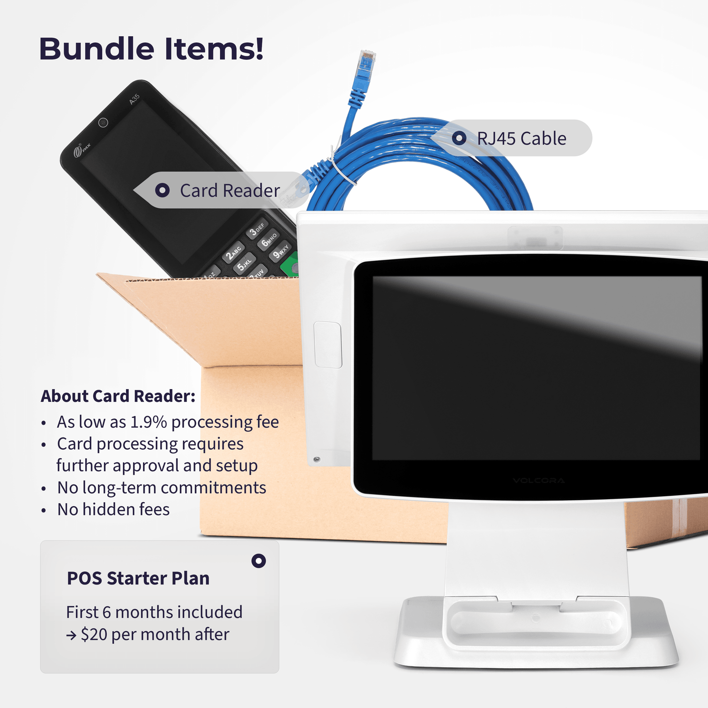 Volcora Point-of-Sale Terminal - Android 11 Terminal